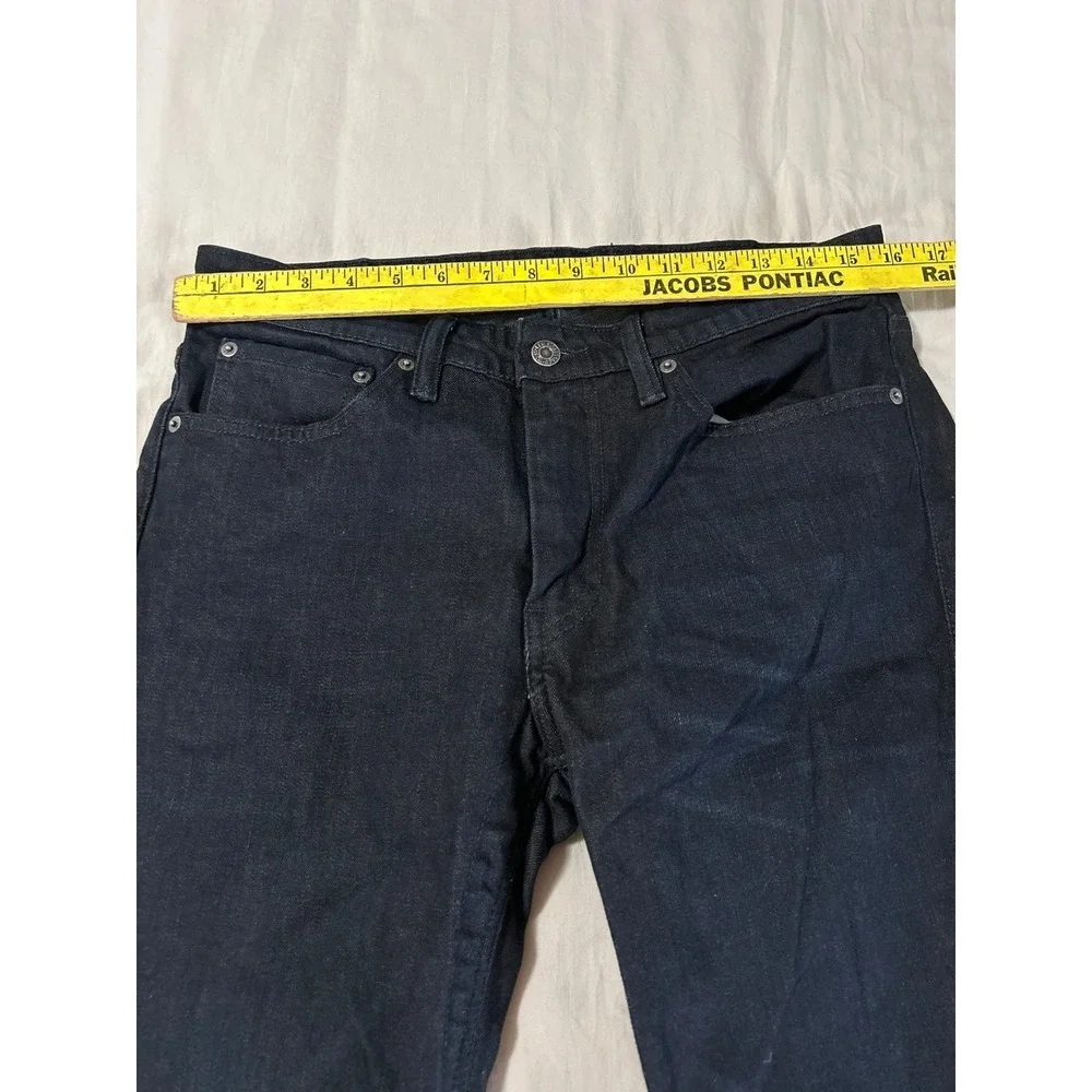 Levis 511 Commuter Slim Fit Jeans Midnight Blue Mens Reflective Selvage 32x30 - Picture 6 of 9